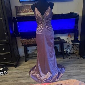 Elegant Purple Evening Gown